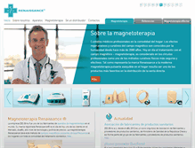 Tablet Screenshot of magnetoterapia-pulsante.es